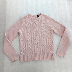 GAP light pink wool blend long sleeve sweater womens Small